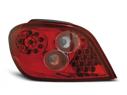 Zadní světla Peugeot 307 01-07 - krystal/červené LED