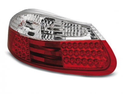Zadní světla Porsche Boxster 96-04 - krystal/červené LED