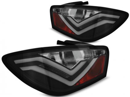 Zadní světla Seat Ibiza 6J 3dv. 08-12 černé LED BAR