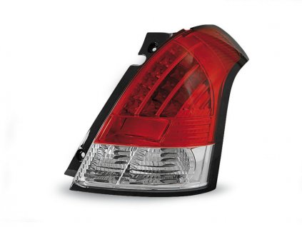 Zadní světla Suzuki Swift 05-10 - krystal/červené LED