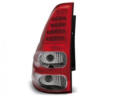 Zadní světla Toyota Land Cruiser 120 03-09 - krystal/červené LED