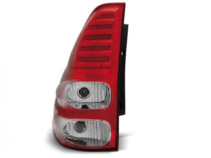 Zadní světla Toyota Land Cruiser 120 03-09 - krystal/červené LED