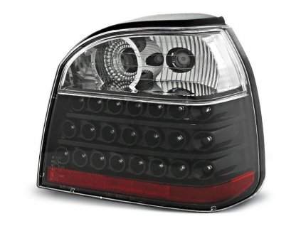 Zadní světla VW Golf III 92-98 - krystal/černé LED