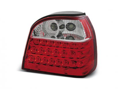 Zadní světla VW Golf III 92-98 - krystal/červené LED