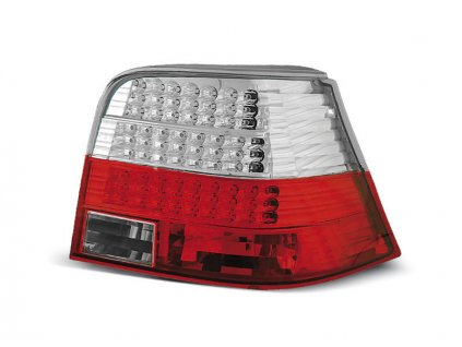 Zadní světla VW Golf IV 98-03 - krystal/červené LED