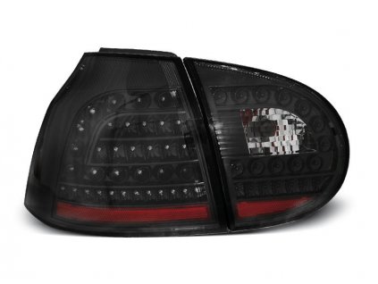 Zadní světla VW Golf V 03-09 - krystal/černé LED