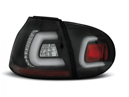 Zadní světla VW Golf V 03-09 černá LED BAR