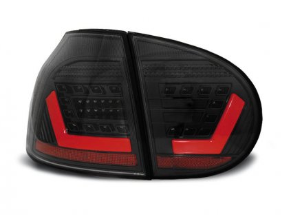 Zadní světla VW Golf V 03-09 černá LED BAR