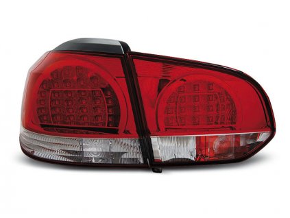 Zadní světla VW Golf VI 08- - bílé/červené LED