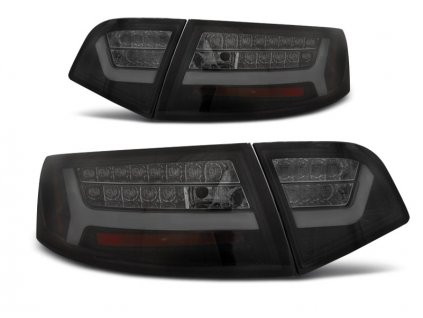 Zadní světla Audi A6 08-11 sedan černá/kouřová LED BAR SEQ