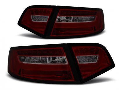 Zadní světla Audi A6 08-11 sedan červená/kouřová LED BAR SEQ