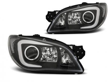 Přední světla Subaru Impreza II GD 06-07 TUBE LIGHT černá