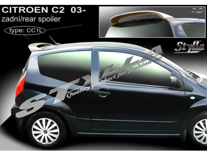 Zadní spoiler Citroen C2 hatchback 09 / 2003 –