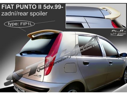 Zadní spoiler Fiat Punto 5D hatchback 09 / 1999 –