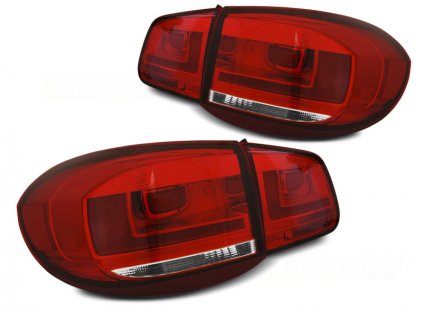Zadní světla VW Tiguan 07-11 červené/bílé LED BAR
