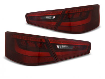 Zadní světla Audi A3 8V 3D HATCHBACK 12-16 červené/krystal LED