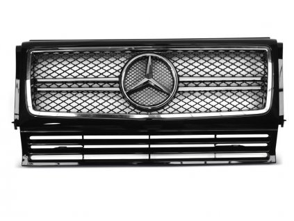 Přední maska Mercedes W463 90-12 C63 AMG STYLE chrom/černá