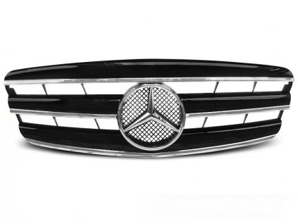 Přední maska Mercedes S 05-09 W221, CL STYLE chrom/černá
