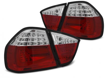 Zadní světla BMW E90 03.05-08.08 - bílé/červené LED BAR