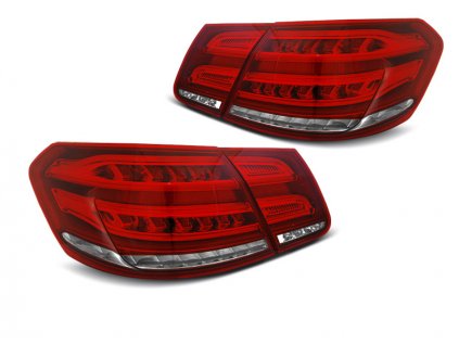 Zadní světla Mercedes Benz W212 E-Klasse 13-16 sedan - červené/krystal LED