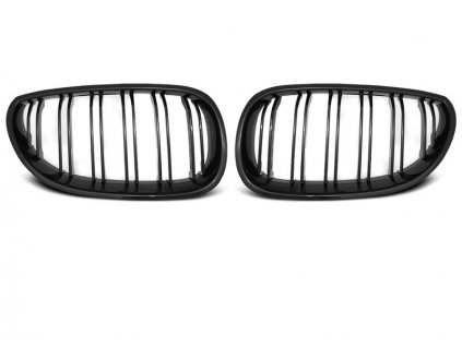 Přední maska, ledvinky BMW E60/E61 03-10 černá lesklá DOUBLE BAR M-LOOK