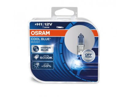 OSRAM CoolBlue Boost 12V H1 80W P14,5s autožárovky, sada (2 ks)