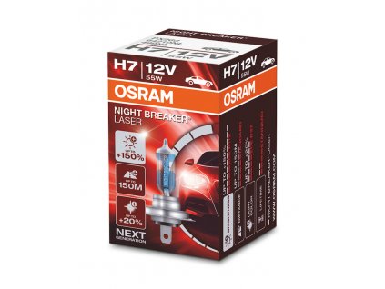 OSRAM NightBreaker Laser +150% 12V H7 55W PX26d autožárovka