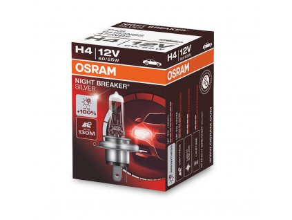 OSRAM Nightbreaker Silver +100% 12V H4 60-55W P43t autožárovka