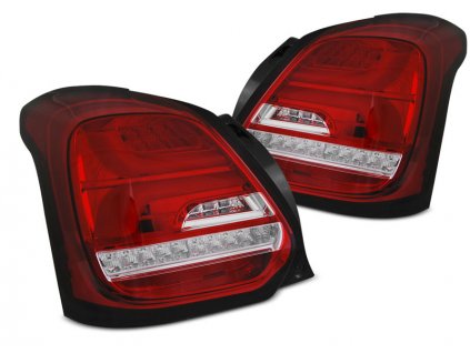 Zadní světla Suzuki Swift VI 17- červené/bílé LED SEQ