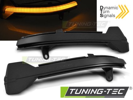 LED boční směrovky pro zrcátka BMW F10 / F11 / F12 / F13 / F01 kouřová SEQ LED
