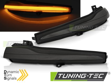 LED boční směrovky pro zrcátka Mercedes W205 / W213 / W222 kouřová LED