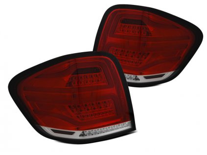 Zadní světla Mercedes Benz ML W164 05-08 - červené/bílé LED