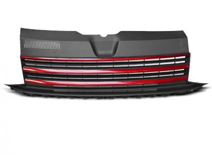 Přední maska VW T6 2015 - černá/červená