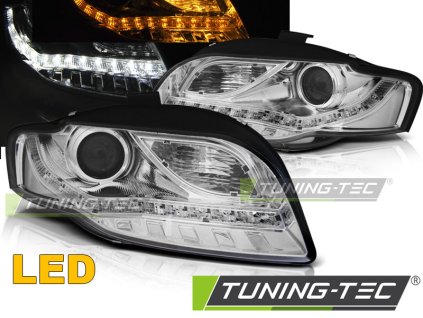 Přední světla Audi A4 B7 11.04-03.08 DAYLIGHT LED chrom
