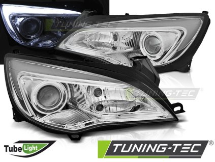 Přední světla Opel Astra J 10-15 TUBE LIGHT chrom