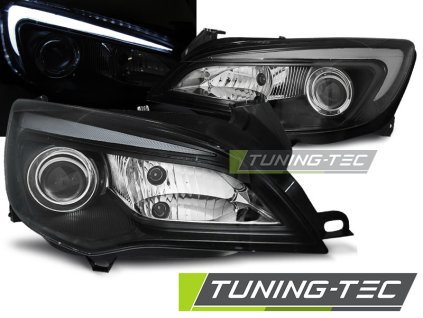 Přední světla Opel Astra J 10-15 TUBE LIGHT černá