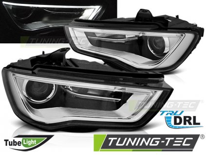 Přední světla Audi A3 8V 12-16 - černá LED TUBE LIGHTS DRL