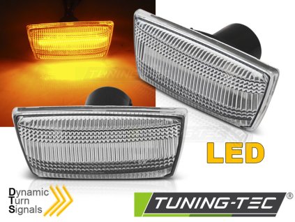 Boční blikače Opel Astra H / Corsa D / Insignia / Zafira bílá LED SEQ