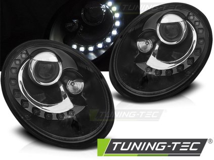 Přední světla VW Beetle 06-12 LED černá