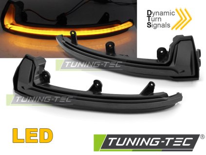 LED boční směrovky pro zrcátka Porsche Cayenne II 15-17 kouřová SEQ LED