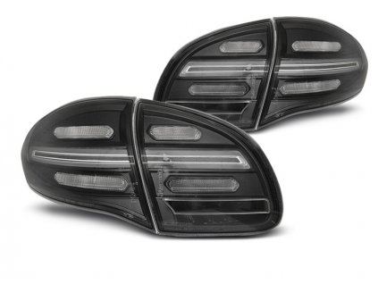 Zadní světla Porsche Cayenne 10-15 černá LED SEQ