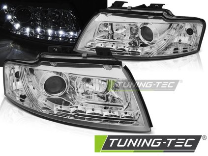 Přední světla Audi A4 B6 CABRIO 02-06 chrom LED