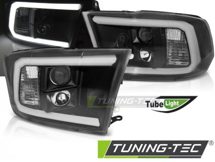 Přední světla Dodge Ram 09-18 Angel Eyes - černá TUBE LIGHT