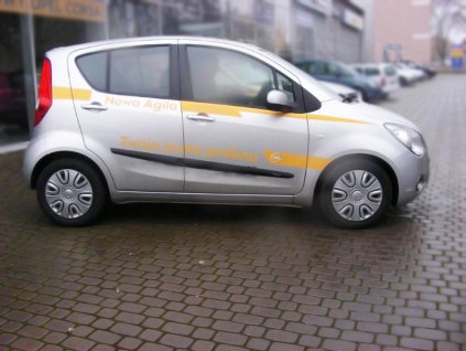 Boční ochranné lišty dveří Opel Agila II 07R htb