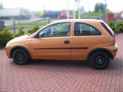 Boční ochranné lišty dveří Opel Corsa C 3D 00Rhtb