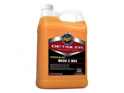 Meguiar's Citrus Blast Wash & Wax - špičkový profesionální autošampon s voskem a citrusovou vůní, 3,79 l