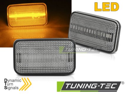 Boční blikače VW Golf I / Golf II / Corrado / Jetta LED SEQ bílé