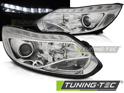 Přední světla Ford Focus MK3 11- 10/14 LED chrom