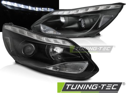 Přední světla Ford Focus MK3 11- 10/14 LED černá