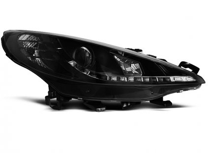 Přední světla Peugeot 207 06-12 - černá